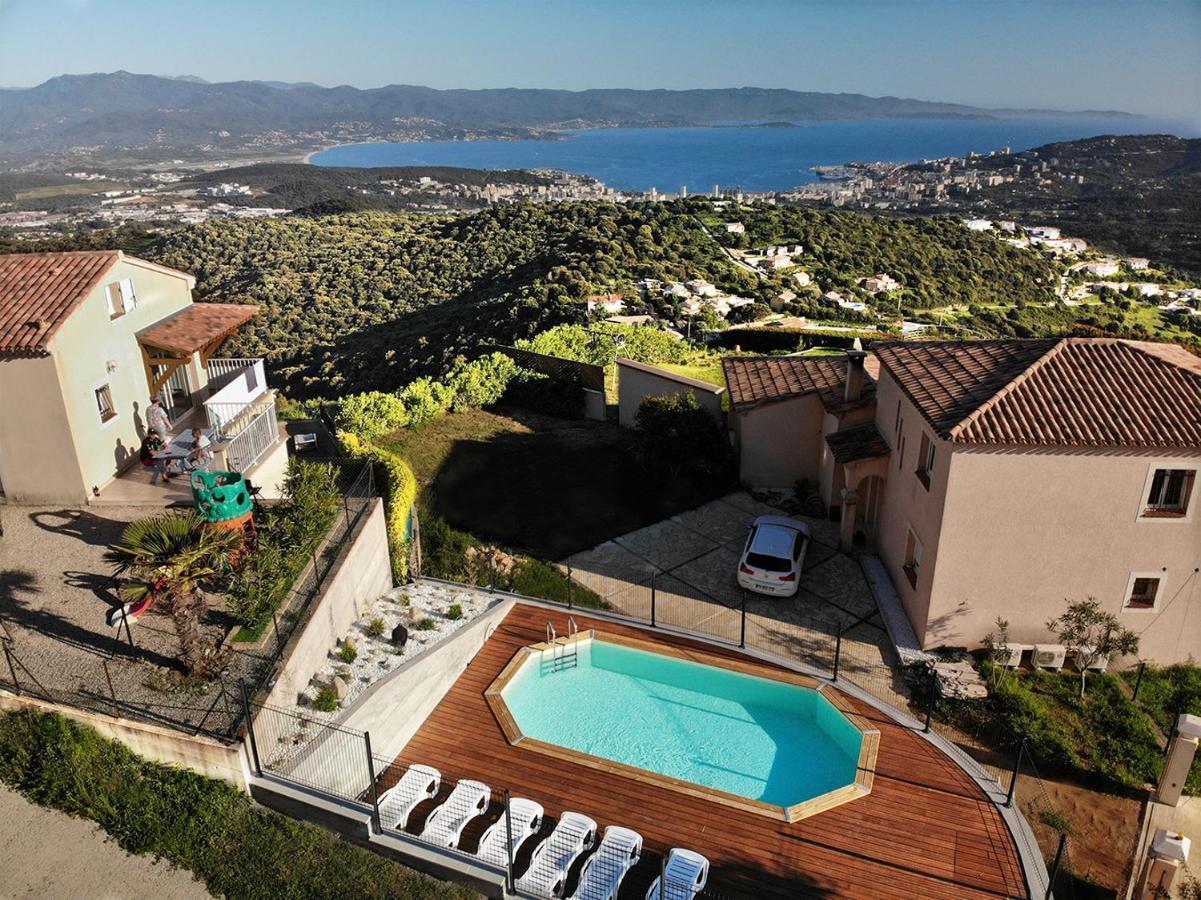 Gites Sassone, Vue Panoramique Sur Ajaccio Et La Mer Алата Экстерьер фото
